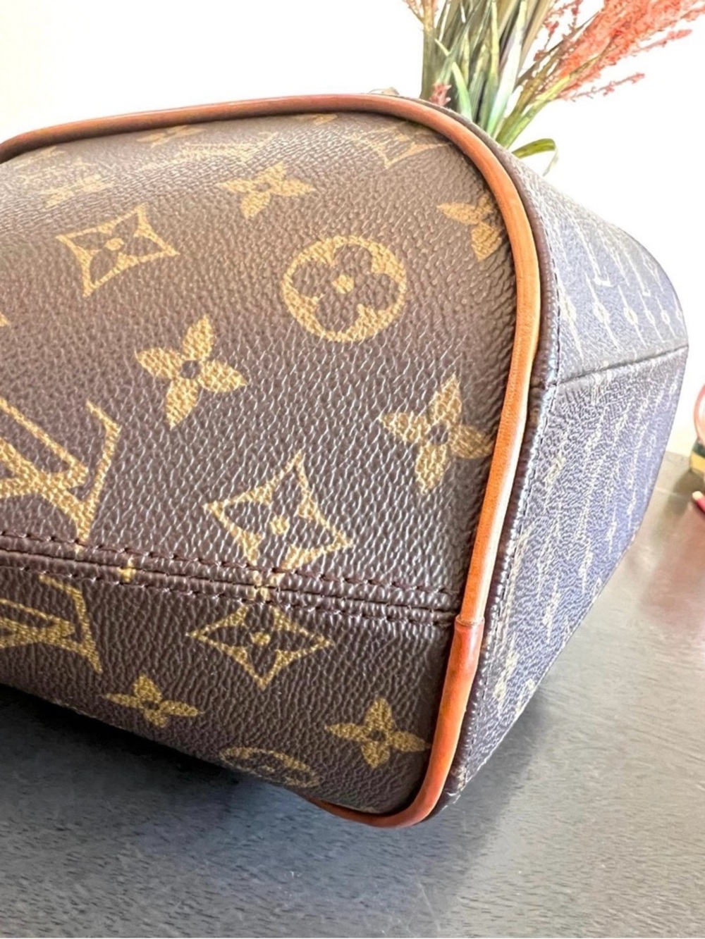 Louis Vuitton Monogram Ellipse MM Satchel in Brown and Tan - Picture 6 of 9